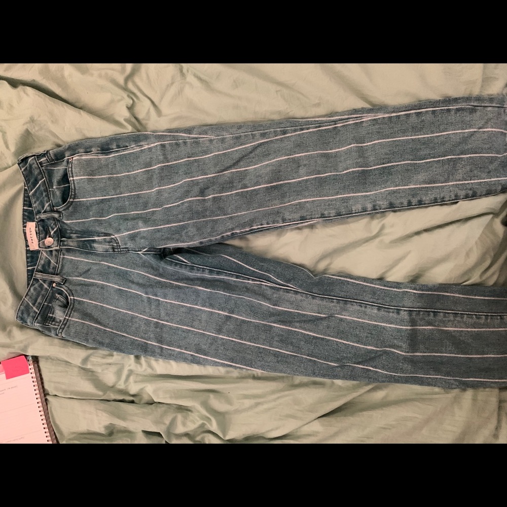 Pacsun Mom Striped Mom jeans